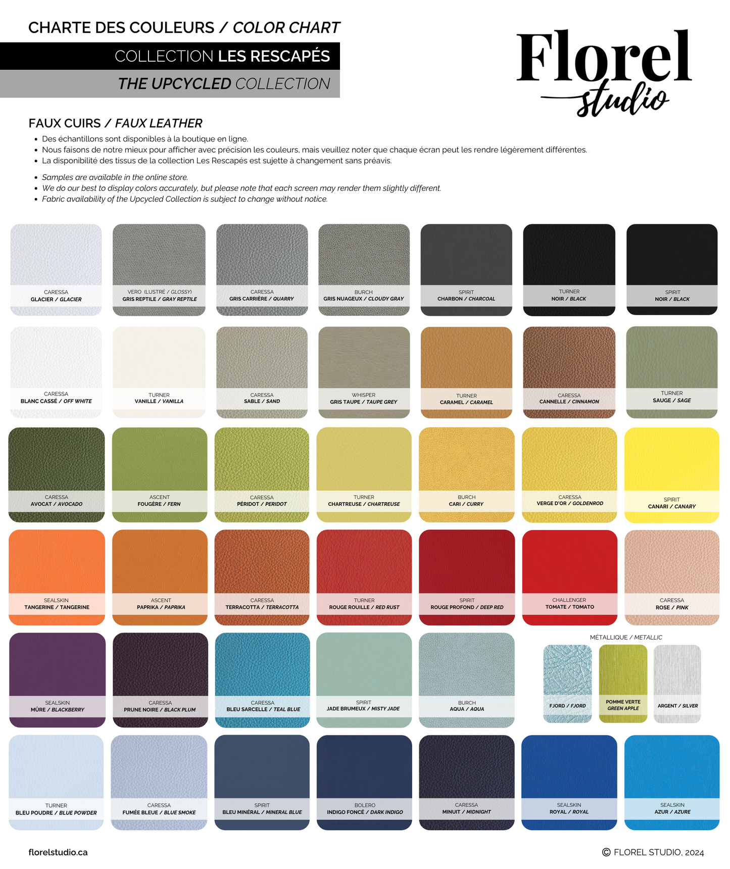 Échantillons - Les Rescapés - Cuirs végans