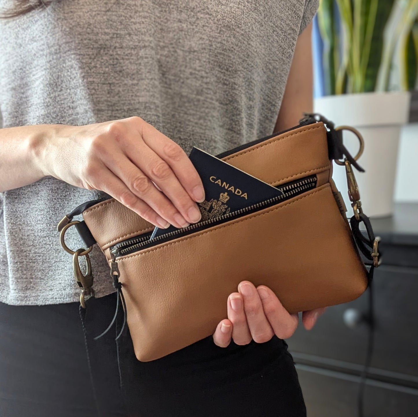 NOUVEAU FORMAT - Sac de taille / banane OXALIS * Collection Les Rescapés