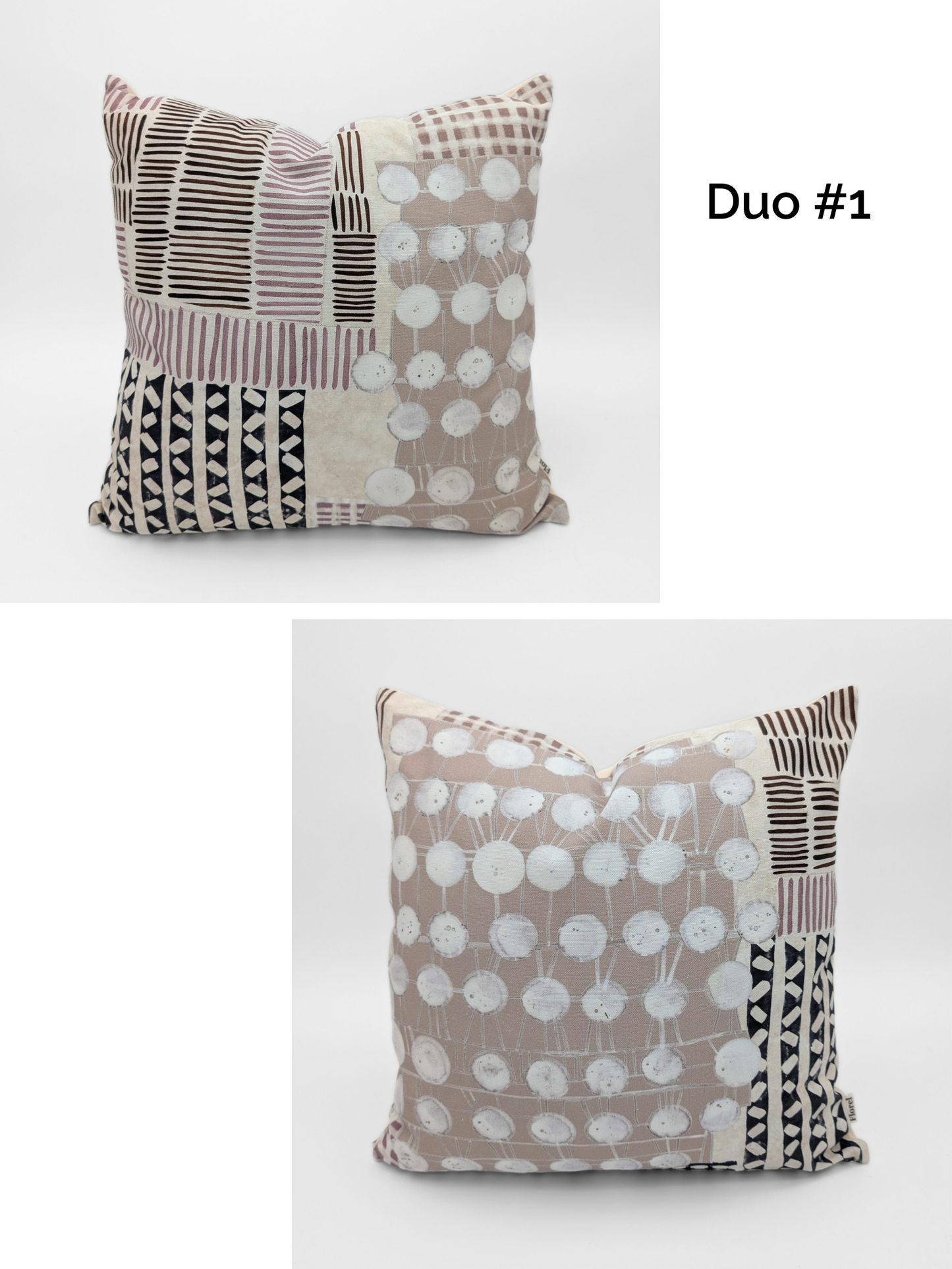 Duo de housses de coussin "Mawu" - 18"x18"