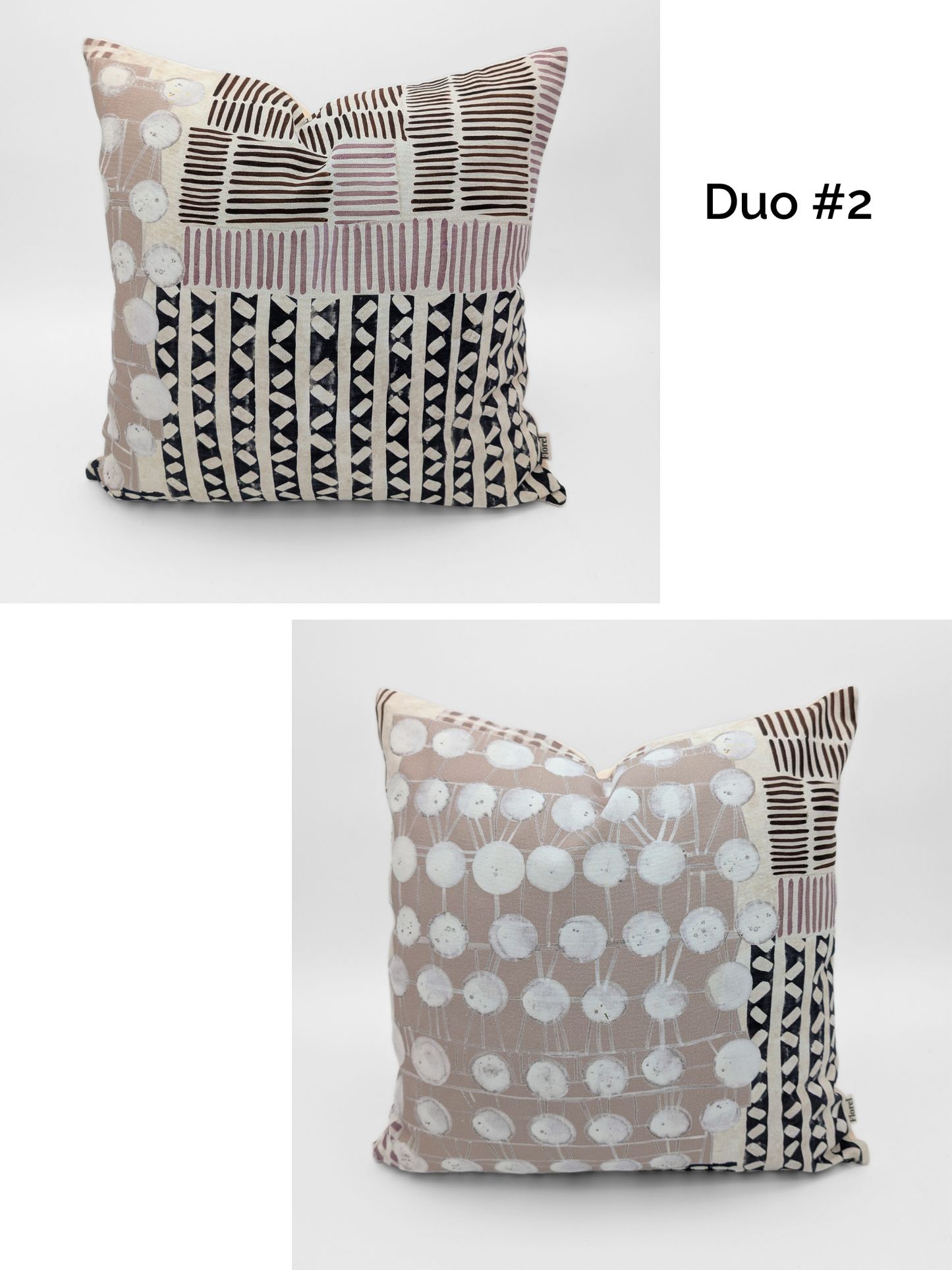 Duo de housses de coussin "Mawu" - 18"x18"