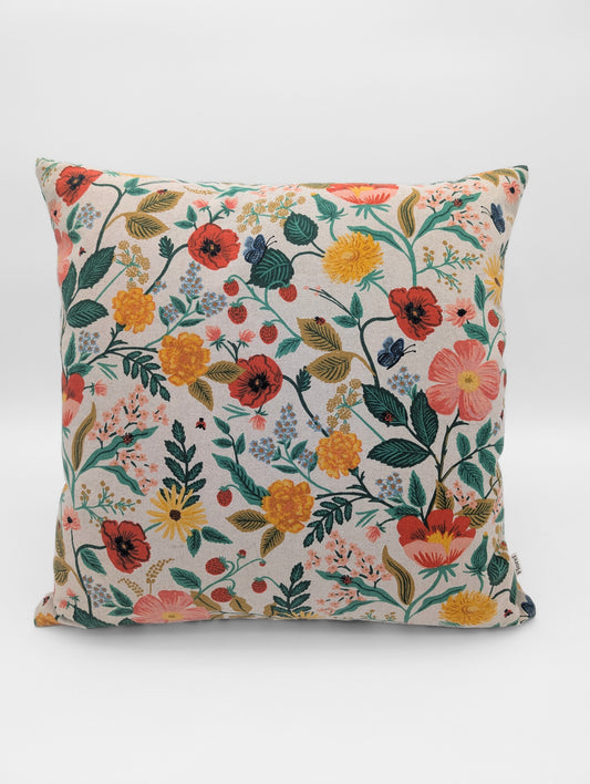 Housse de coussin Coquelicot (Naturel et Jaune or) - 13"x18" et 18"x18"