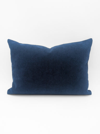 Duo de housses de coussin Corduroy Marine - 13"x18" et 18"x18"