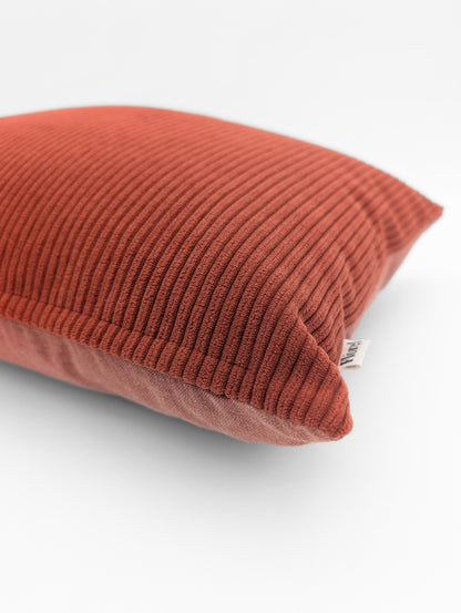 Duo de housses de coussin Terracotta - 13"x18" et 18"x18"
