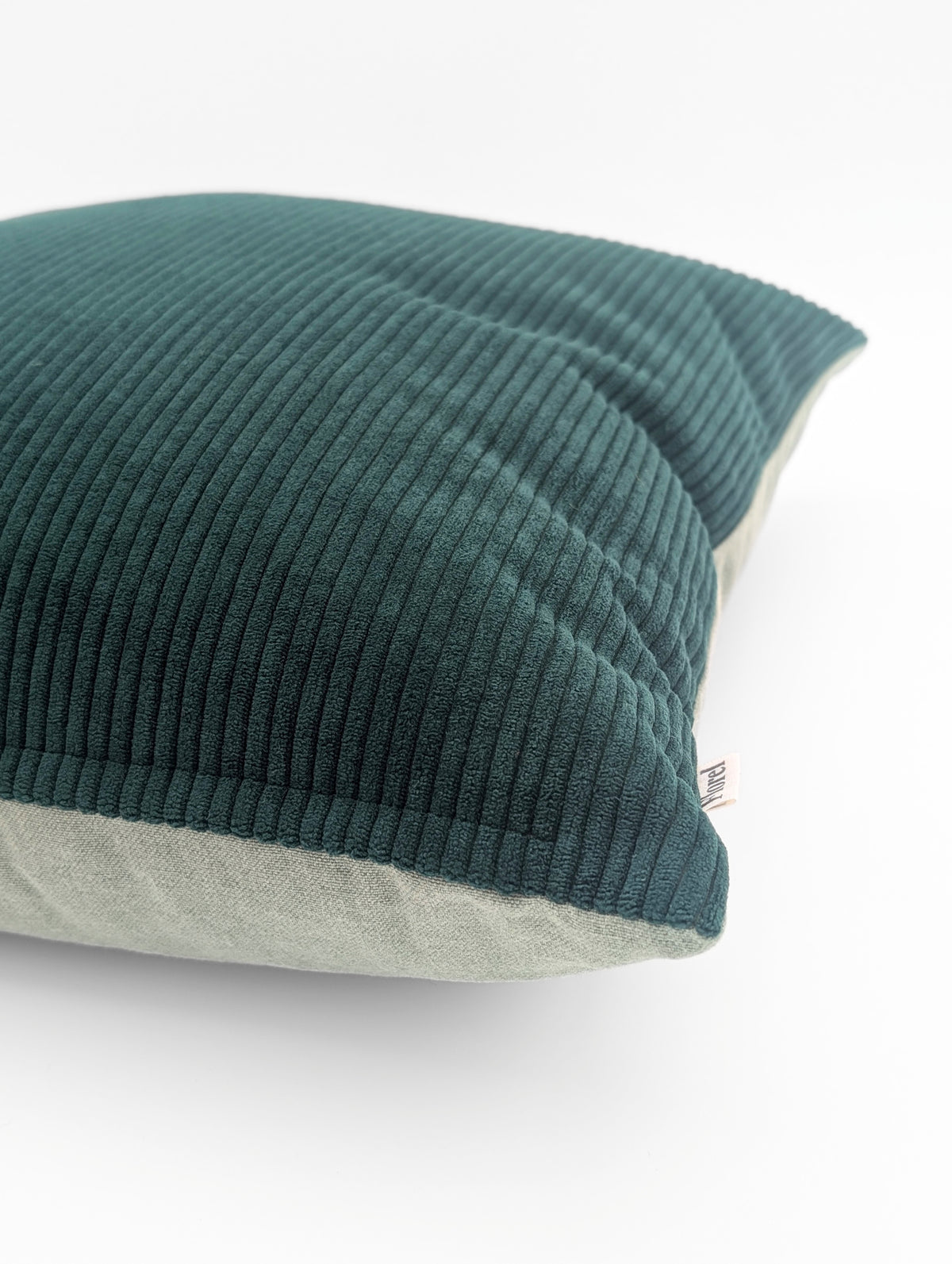 Duo de housses de coussin Corduroy Vert sapin - 13"x18" et 18"x18"