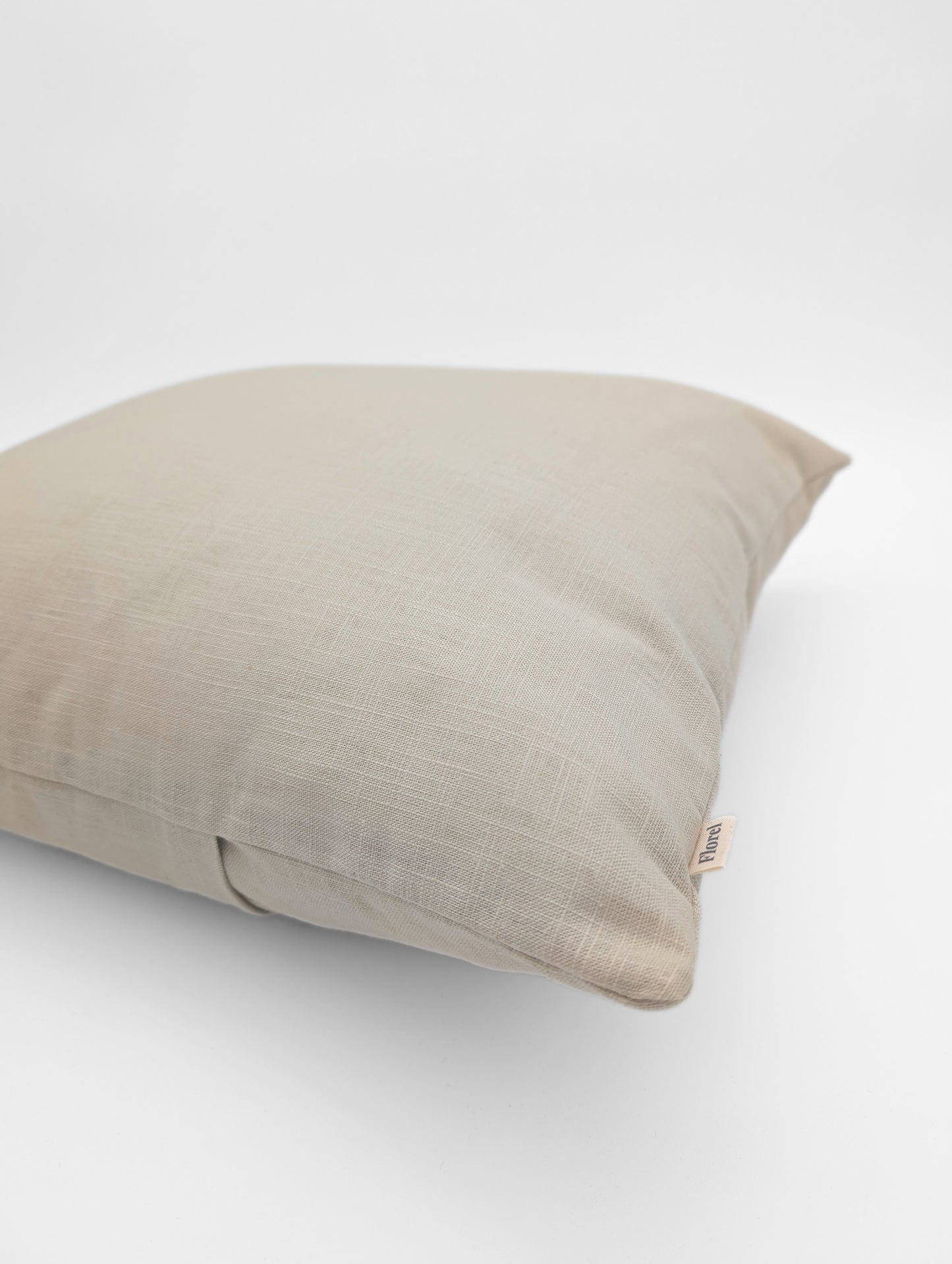 Housse de coussin PUR LIN - 18"x18" - Modèle A (uni) * SUR-MESURE