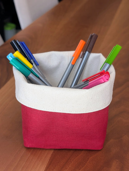 Panier / cache-pot PUR LIN * choix de 15 couleurs