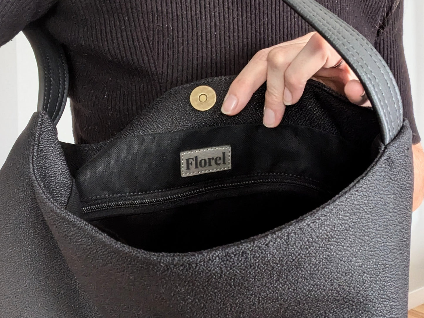 Sac PAPAYE (bi-matière) * Collection Les Rescapés