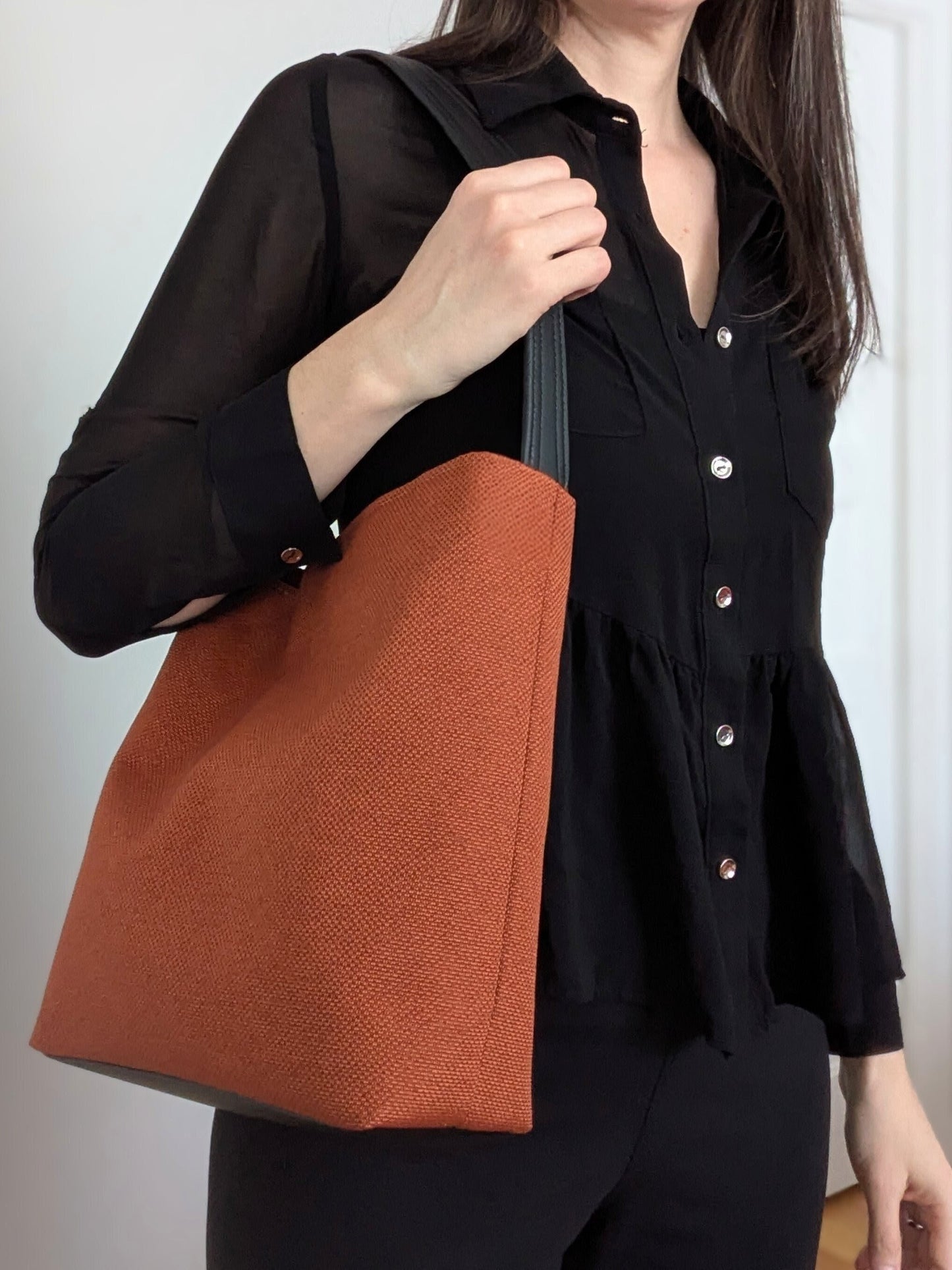 Sac PAPAYE (bi-matière) * Collection Les Rescapés