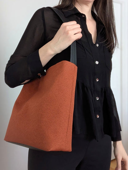 Sac PAPAYE bi-matière * Collection Les Rescapés